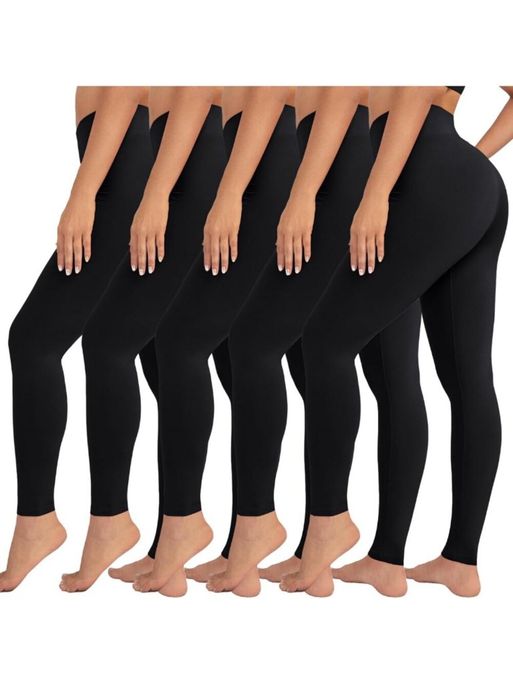 Buttery Soft High Waisted Leggings for Women - 1/3/5 Pack, Creamy Comfort